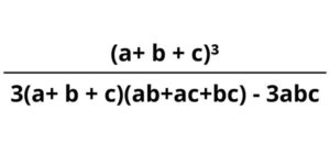 calcular si a+b+c =0